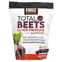 Force Factor, Total Beets Blood Pressure Support, Acai Berry, 60 Soft Chews