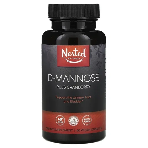 Nested Naturals, D-Mannose Plus Cranberry, 60 Vegan Capsules