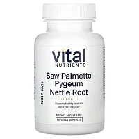 Vital Nutrients, Saw Palmetto Pygeum Nettle Root, 60 Vegan Capsules