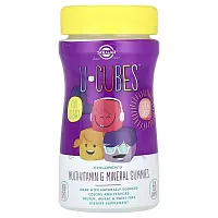 Solgar, U-Cubes, Children&#x27;s Multi-Vitamin &amp; Mineral Gummies, Cherry &amp; Orange, 60 Gummies