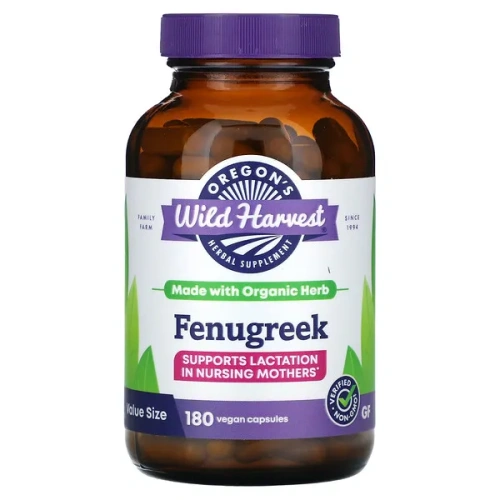 Oregon&#x27;s Wild Harvest, Fenugreek, 180 Vegan Capsules