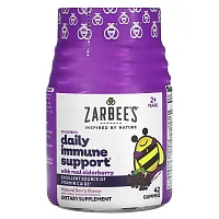 Zarbee&#x27;s, Children&#x27;s Daily Immune Support, Ages 2+, Natural Berry, 42 Gummies