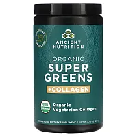 Ancient Nutrition, Organic Super Greens + Collagen, 7.5 oz (213 g)