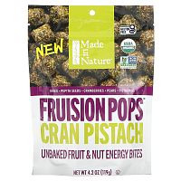 Made in Nature, Figgy Pops, клюква и фисташки, 119 г (4,2 унции)