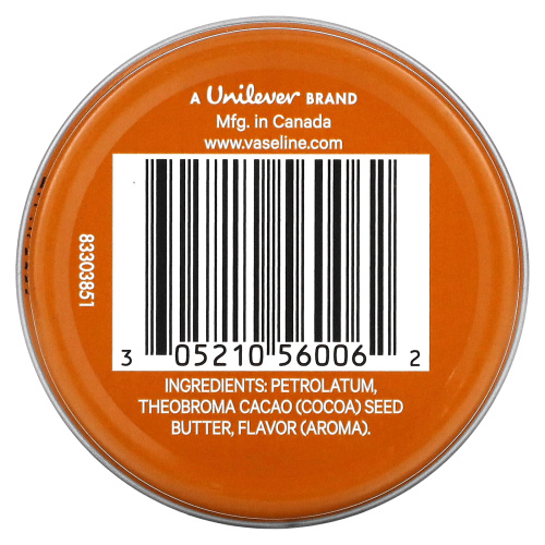 Vaseline, Lip Therapy, Cocoa Butter, 0.6 oz (17 g) фото 2