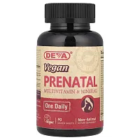 Deva, Vegan Prenatal Multivitamin &amp; Mineral, One Daily, 90 Coated Tablets