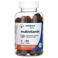 Nutricost, Kids, Multivitamin Gummies, For Ages 4+, Mixed Berry, 120 Gummies