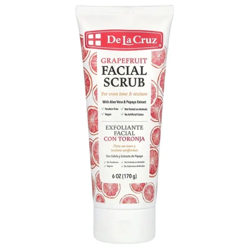 De La Cruz, Facial Scrub, Grapefruit, 6 oz (170 g)