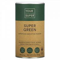 Your Super, Super Green, Superfood Smoothie Powder, 5.3 oz (150 g)