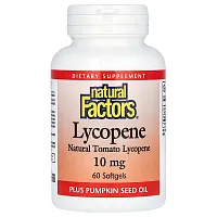 Natural Factors, Lycopene, 10 mg, 60 Softgels