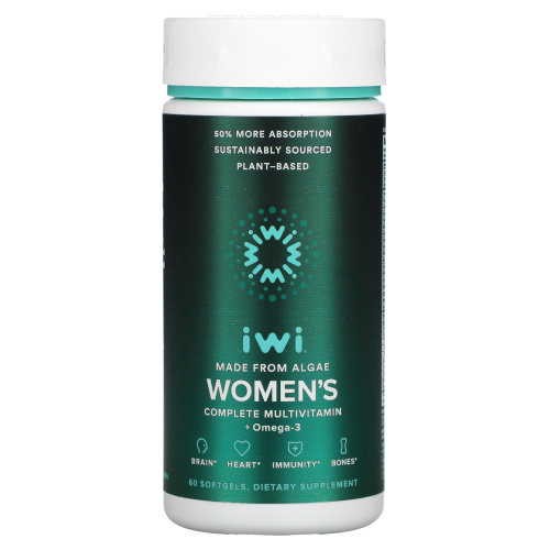 iWi, Women's Complete Multivitamin + Omega-3, 60 Softgels фото 3