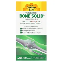 Country Life, Triple Action Bone Solid, 180 Capsules