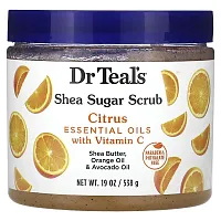 Dr. Teal&#x27;s, Shea Sugar Scrub, Citrus, 19 oz (538 g)