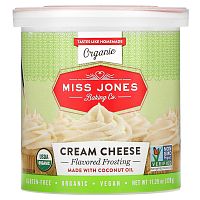 Miss Jones Baking Co, Органическая глазурь, сливочный сыр, 320 г (11,29 унции)