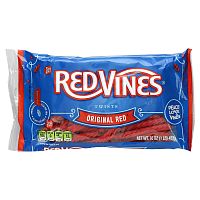 Red Vines, Jumbo Red Twist, оригинальный красный, 453 г (16 унций)