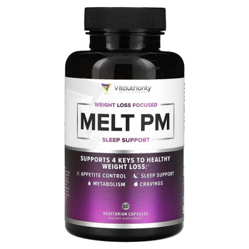 Vitauthority, Melt PM, Sleep Support, 60 Vegetarian Capsules