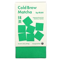 Rishi Tea, Cold Brew Matcha, Japanese Green Tea, 5 Large Sachets, 1.67 oz (47.5 g)