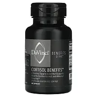 DaVinci Laboratories of Vermont, Benefits Line, Cortisol Benefits, 60 Capsules