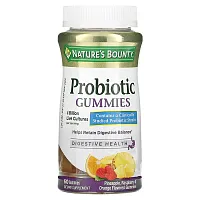 Nature&#x27;s Bounty, Probiotic Gummies, Pineapple, Raspberry &amp; Orange, 4 Billion, 60 Gummies