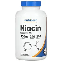 Nutricost, Niacin, 500 mg , 240 Capsules