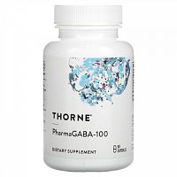 Thorne Research, PharmaGABA-100, 60 капсул