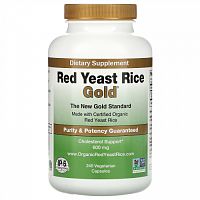 IP-6 International, Red Yeast Rice Gold, Cholesterol Support, 600 mg, 240 Vegetarian Capsules