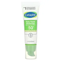 Cetaphil, Daily Facial Moisturizer with Sunscreen, SPF 50+, Fragrance Free, 1.7 fl oz (50 ml)