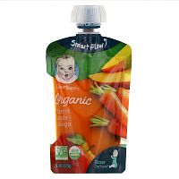 Gerber, Smart Flow, Organic, морковь, яблоко и манго, 99 г (3,5 унции)