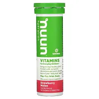 Nuun, Hydration, Vitamins, Effervescent Vitamin Supplement, Strawberry Melon, 12 Tablets