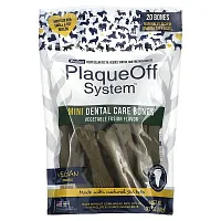 ProDen, PlaqueOff System, Mini Dental Care Bones, For Small &amp; Toy Breed Dogs, Vegetable Fusion, 20 Bones, 12 oz (340 g)