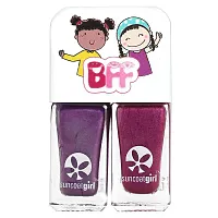 SuncoatGirl, Besties Nail Polish Duo Set, Violet and Deep Purple, 2 Piece Set