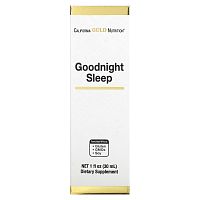 California Gold Nutrition, Goodnight Sleep, средство для спокойного сна, 30 мл (1 жидк. унция)