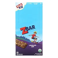 Clif Bar, Clif Kid, Organic Z Bar, Chocolate Chip, 18 Bars, 1.27 oz (36 g) Each