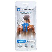 Strengthtape, Kinesiology Tape Kit, Back &amp; Neck, 6 Precut Strips