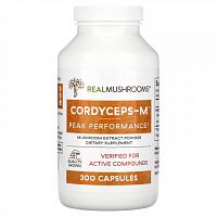 Real Mushrooms, Cordyceps-M, Mushroom Extract Powder, 300 Capsules