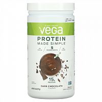 Vega, Protein Made Simple, протеин, черный шоколад, 271 г (9,6 унции)