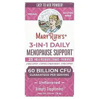 MaryRuth&#x27;s, 3-in-1 Daily Menopause Support, Unflavored, 60 Billion CFU, 0.5 oz (15 g)