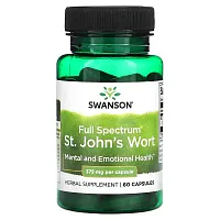 Swanson, Full Spectrum St. John&#x27;s Wort, 375 mg, 60 Capsules