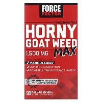 Force Factor, Fundamentals, Horny Goat Weed Max, 1,500 mg, 90 Vegetable Capsules (500 mg per Capsule)