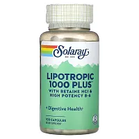 Solaray, Lipotropic 1000 Plus, 100 Capsules