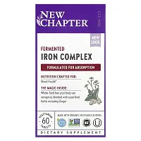 New Chapter, Fermented Iron Complex, 60 Vegetarian Tablets