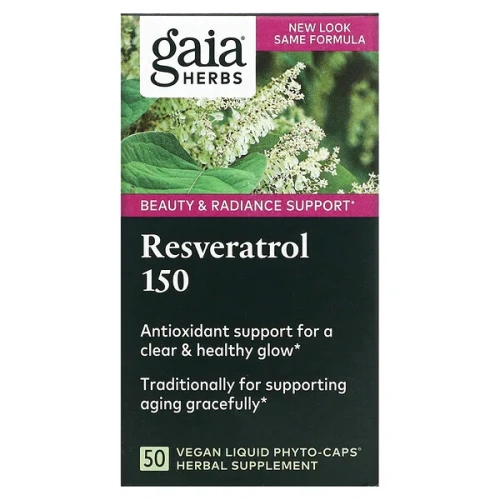 Gaia Herbs, Resveratrol 150, 50 Vegan Liquid Phyto-Caps