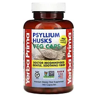 Yerba Prima, Psyllium Husks Veg Caps, 180 Capsules