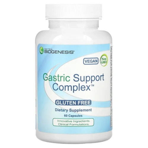 Nutra BioGenesis, Gastric Support Complex, 60 Capsules