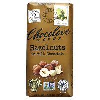 Chocolove, Молочный шоколад с фундуком, 33% какао, 90 г (3,2 унции)