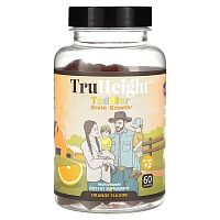 TruHeight, Toddler &amp; Kids Brain Growth, For Age +2, Orange, 60 Gummies