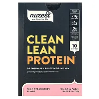 Nuzest, Clean Lean Protein, Wild Strawberry, 10 Packets, 0.9 oz (25 g) Each