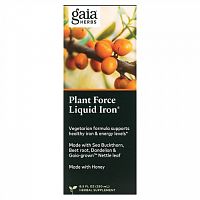 Gaia Herbs, Plant Force Liquid Iron, 250 мл (8,5 жидк. унций)