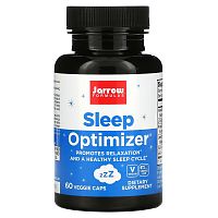 Jarrow Formulas, Sleep Optimizer, веганская добавка для нормализации сна, 60 растительных капсул