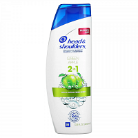 Head & Shoulders, Шампунь и кондиционер 2 в 1, зеленое яблоко, 400 мл (13,5 унции)